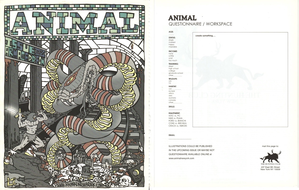 Artist Submissions ANIMAL Was Supposed to Publish 18 Years Ago