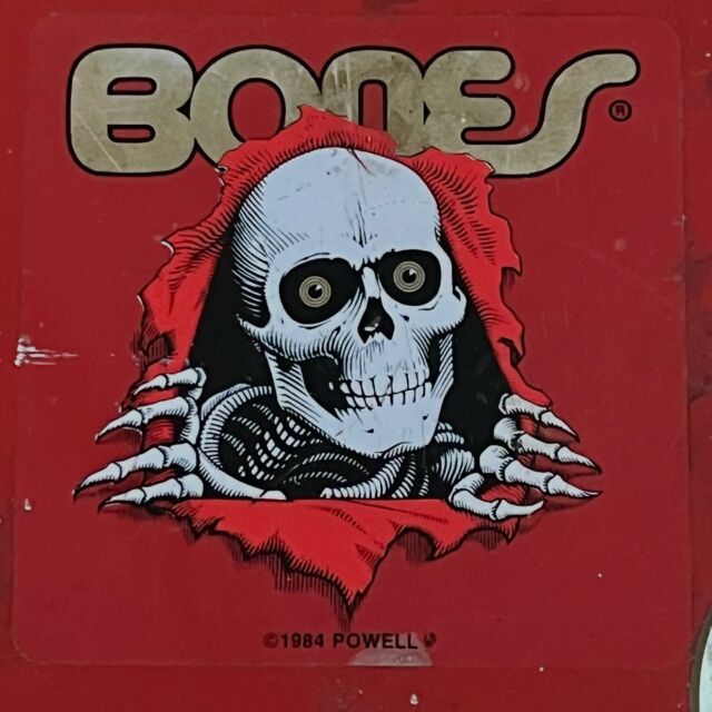 Old school skateboard stickers, circa 1980s