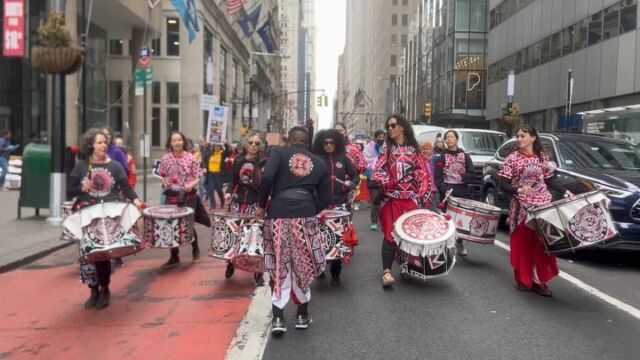 Protests in NYC against DOGE, 3/15/25